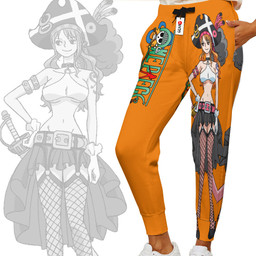 One Piece Red Nami Custom Anime Sweatpants Gear Otaku
