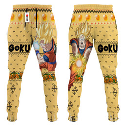 Dragon Ball Goku Super Saiyan Custom Anime Ugly Christmas Sweatpants Gear Otaku
