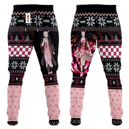 Kimetsu Nezuko Kamado Custom Anime Ugly Christmas Sweatpants Gear Otaku