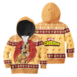 My Hero Academia Hawks Kids Anime Ugly Christmas Sweater Gear Otaku