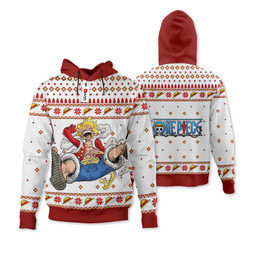 One Piece Luffy Gear 5 Custom Anime Ugly Christmas Sweater VA1808 Gear Otaku
