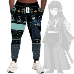 Kimetsu Muichiro Tokito Custom Anime Ugly Christmas Sweatpants Gear Otaku