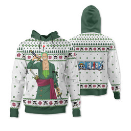 One Piece Roronoa Zoro Custom Anime Ugly Christmas Sweater VA1808 Gear Otaku