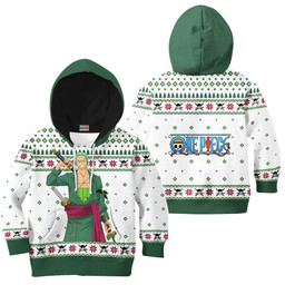 One Piece Roronoa Zoro Kids Anime Ugly Christmas Sweater Gear Otaku