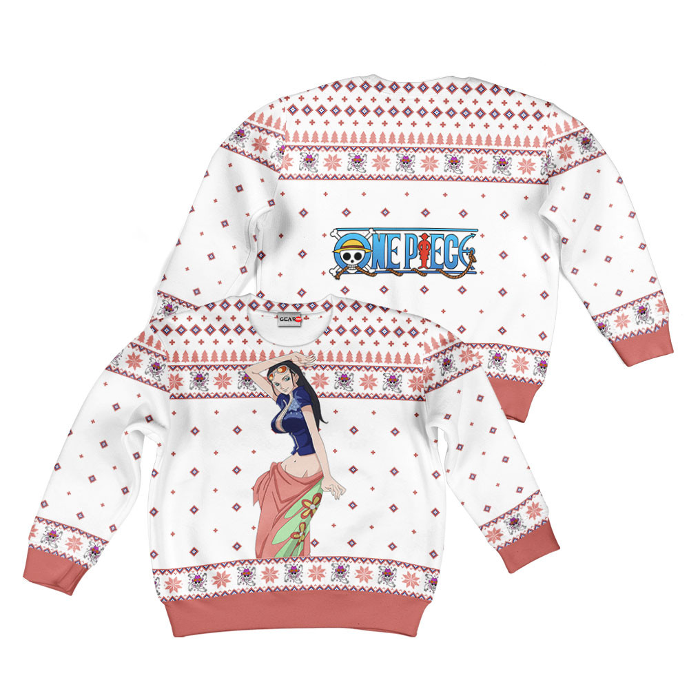 One Piece Nico Robin Kids Anime Ugly Christmas Sweater Gear Otaku