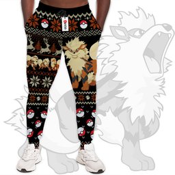Pokemon Arcanine Custom Anime Christmas Ugly Sweatpants Gear Otaku
