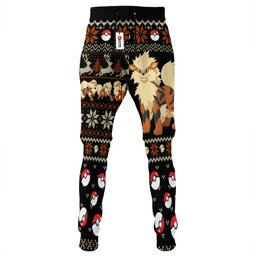Pokemon Arcanine Custom Anime Christmas Ugly Sweatpants Gear Otaku