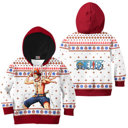 One Piece Ace Kids Anime Ugly Christmas Sweater Gear Otaku