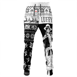 One Piece Monkey D Luffy Custom Anime Christmas Ugly Sweatpants Gear Otaku