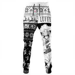 One Piece Luffy Gear 5 Custom Anime Christmas Ugly Sweatpants Gear Otaku