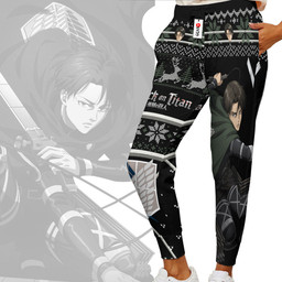 Attack On Titan Levi Ackerman Custom Anime Christmas Ugly Sweatpants Gear Otaku