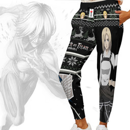 Attack On Titan Annie Leonhart Custom Anime Christmas Ugly Sweatpants Gear Otaku
