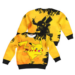Pokemon Pikachu Kids Hoodie Custom Anime Merch Clothes Gear Otaku