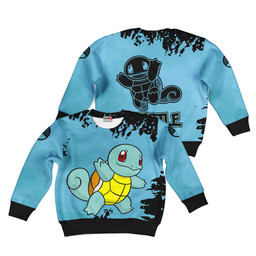 Pokemon Squirtle Kids Hoodie Custom Anime Merch Clothes Gear Otaku