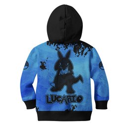 Pokemon Lucario Kids Hoodie Custom Anime Merch Clothes Gear Otaku