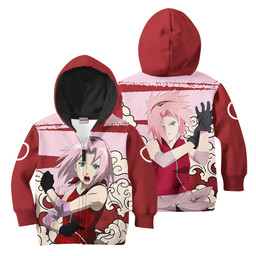 Sakura Haruno Kids Hoodie Custom Anime Merch Clothes Gear Otaku