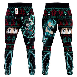 My Hero Academia Deku Custom Anime Christmas Ugly Sweatpants Gear Otaku
