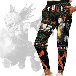 My Hero Academia Katsuki Bakugo Custom Anime Christmas Ugly Sweatpants Gear Otaku