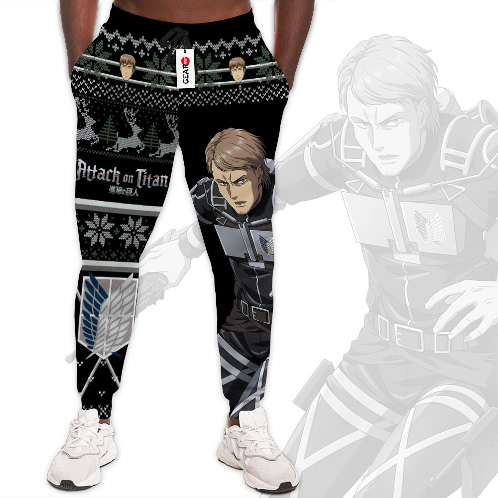 Attack On Titan Jean Kirstein Custom Anime Christmas Ugly Sweatpants Gear Otaku