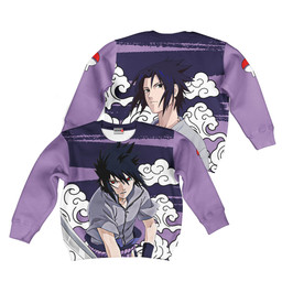 Sasuke Uchiha Kids Hoodie Custom Anime Merch Clothes Gear Otaku