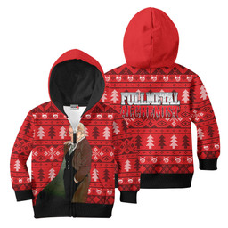 Fullmetal Alchemist Van Hohenheim Custom Anime Kids Ugly Christmas Sweater Gear Otaku