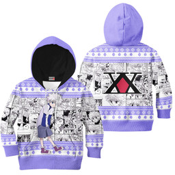 HxH Killua Zoldyck Custom Anime Kids Ugly Christmas Sweater Gear Otaku