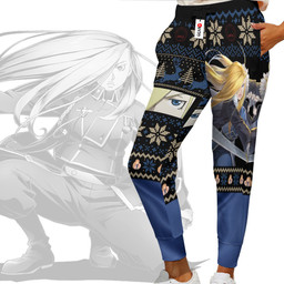 Fullmetal Alchemist Olivier Mira Armstrong Custom Anime Christmas Ugly Sweatpants Gear Otaku
