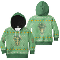 Black Clover Green Mantis Custom Anime Kids Ugly Christmas Sweater Gear Otaku