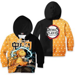 Kimetsu Zenitsu Kids Hoodie Custom Anime Merch Clothes Gear Otaku