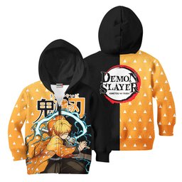Kimetsu Zenitsu Kids Hoodie Custom Anime Merch Clothes Gear Otaku