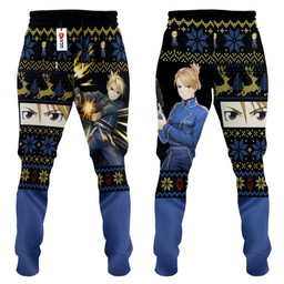 Fullmetal Alchemist Riza Hawkeye Custom Anime Christmas Ugly Sweatpants Gear Otaku