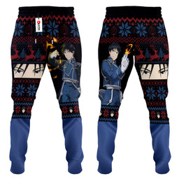 Fullmetal Alchemist Roy Mustang Custom Anime Christmas Ugly Sweatpants Gear Otaku
