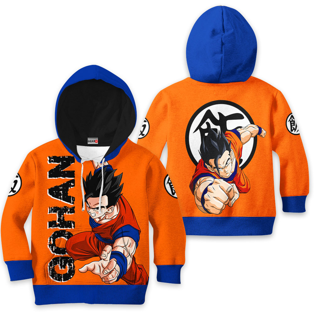 Dragon Ball Gohan Kids Hoodie Custom Anime Merch Clothes Gear Otaku