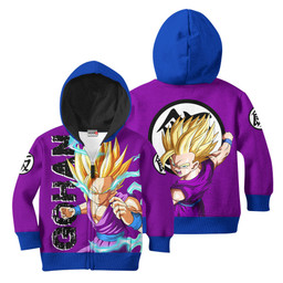 Dragon Ball Gohan Super Saiyan Kids Hoodie Custom Anime Merch Clothes Gear Otaku