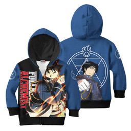 Fullmetal Alchemist Roy Mustang Kids Hoodie Custom Anime Merch Clothes Gear Otaku