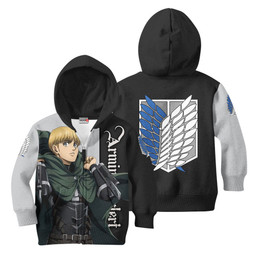 Attack On Titan Armin Arlert Kids Hoodie Custom Anime Clothes Gear Otaku