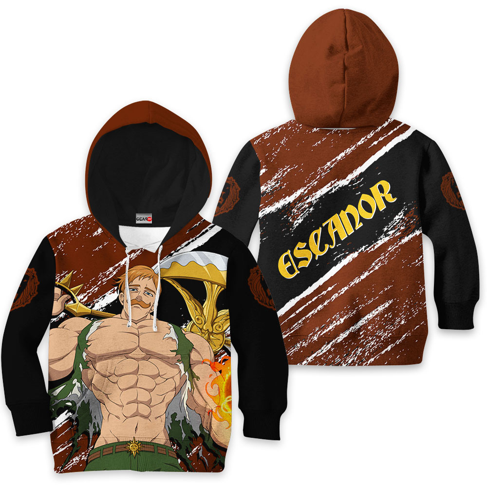 Seven Deadly Sins Escanor Kids Hoodie Custom Anime Merch Clothes PT0711 Gear Otaku