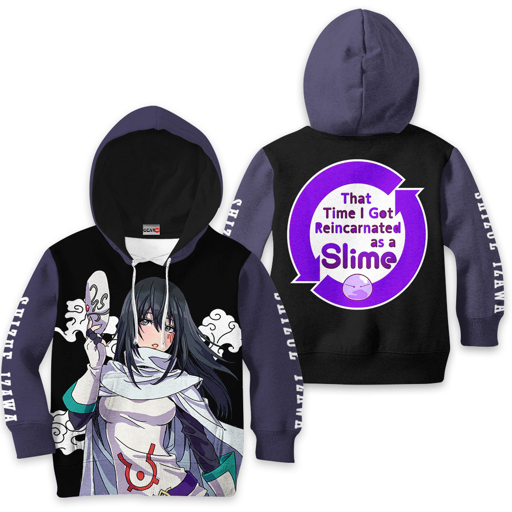 Reincarnated as a Slime Shizue Izawa Kids Hoodie Custom Anime Clothes PT2711 Gear Otaku