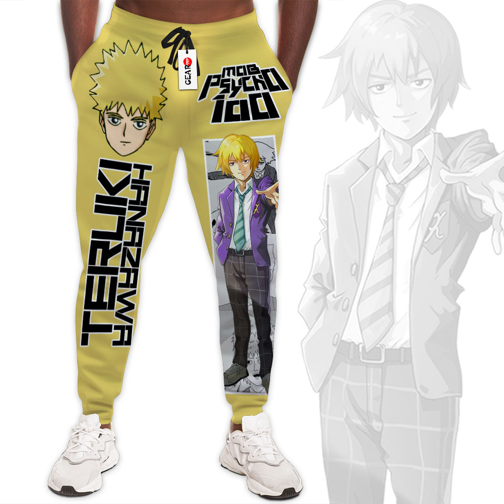 Mob Psycho 100 Teruki Hanazawa Custom Anime Sweatpants HA3011 Gear Otaku