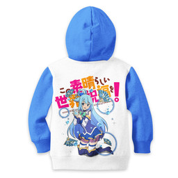 KonoSuba Aqua Kids Hoodie Custom Anime Clothes PT2811 Gear Otaku