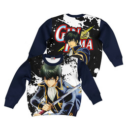 Gintama Toshiro Hijikata Kids Hoodie Custom Anime Merch Clothes PT0901 Gear Otaku