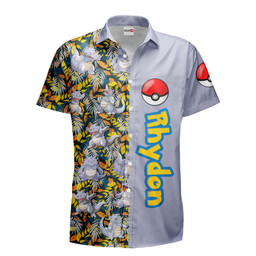 Rhydon Hawaiian Shirts Custom Anime Merch Clothes NTT0202 NTT0202231021A-2-Gear-Otaku