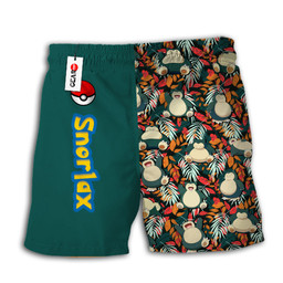 Snorlax Short Pants Custom Anime Merch Clothes NTT0202 NTT0202231011B-3-Gear-Otaku