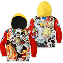 Sanji Anime Kids Hoodie Custom Merch Clothes PT1801 Gear Otaku