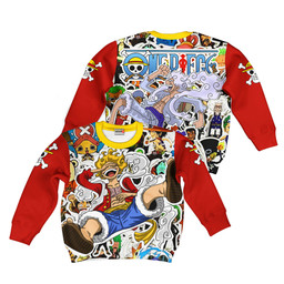 Monkey D Luffy Gear 5 Anime Kids Hoodie Custom Merch Clothes PT1801 Gear Otaku