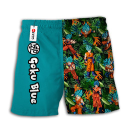 Goku Blue Short Pants Custom Anime Merch Clothes NTT0202 NTT020223204B-3-Gear-Otaku