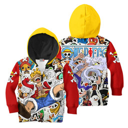 Monkey D Luffy Gear 5 Anime Kids Hoodie Custom Merch Clothes PT1801 Gear Otaku