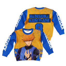 Blue Lock Rensuke Kunigami Anime Kids Hoodie Custom Clothes PT2702 Gear Otaku