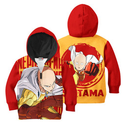 Saitama Anime Kids Hoodie OPM Custom Clothes PT1801 Gear Otaku