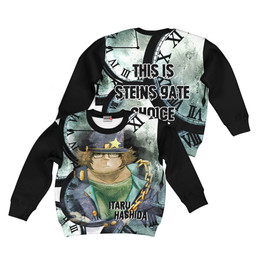 Steins Gate Itaru Hashida Anime Kids Hoodie Custom Clothes PT1801 Gear Otaku